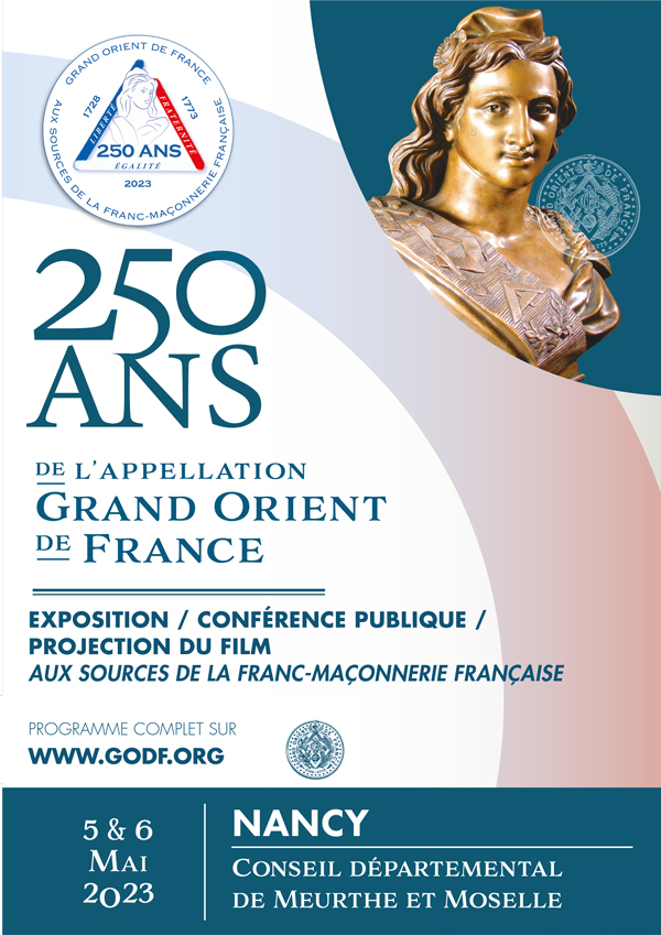 Nancy - 250 ans de l'appellation Grand Orient de France