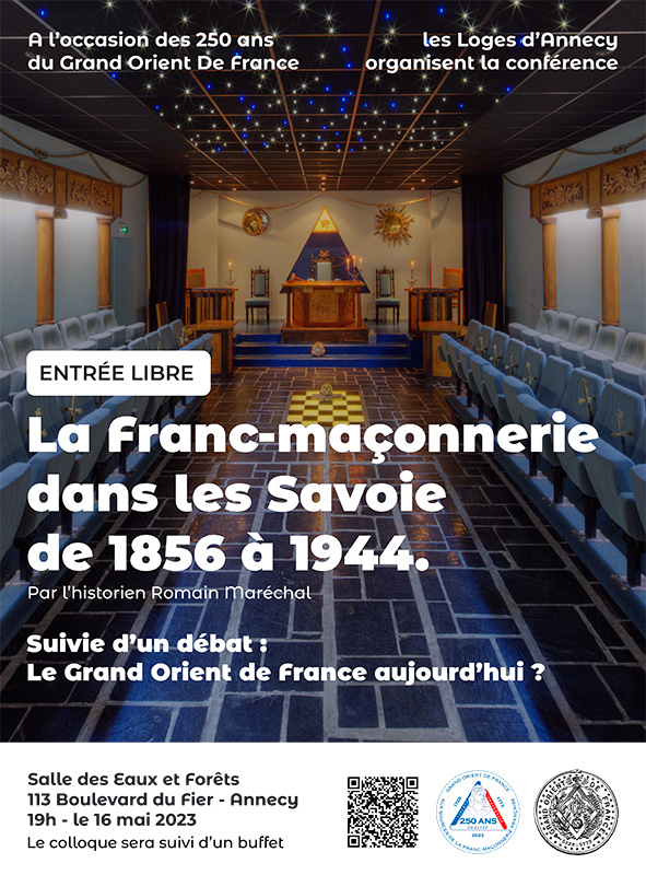La franc-maçonnerie dans les Savoie de 1856 à 1944