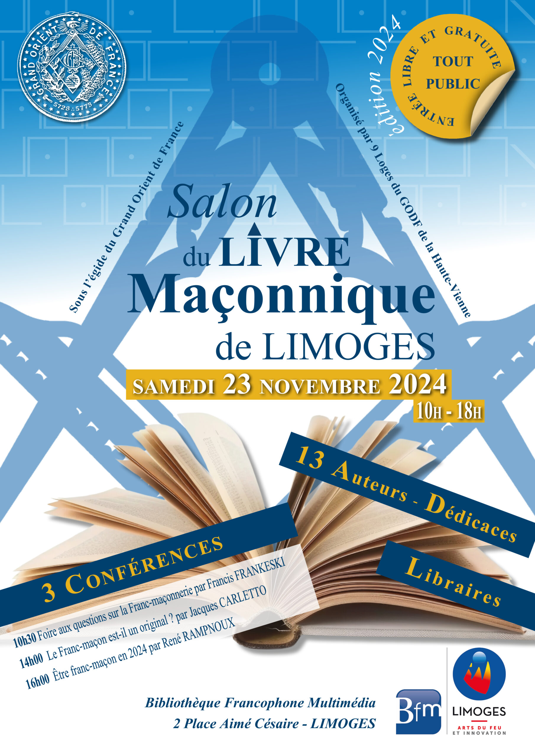 Salon du livre maçonnique de Limoges