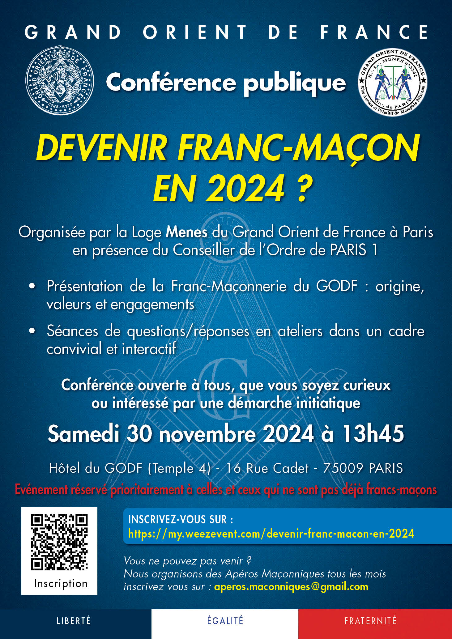 Devenir Franc-Maçon en 2024 ?