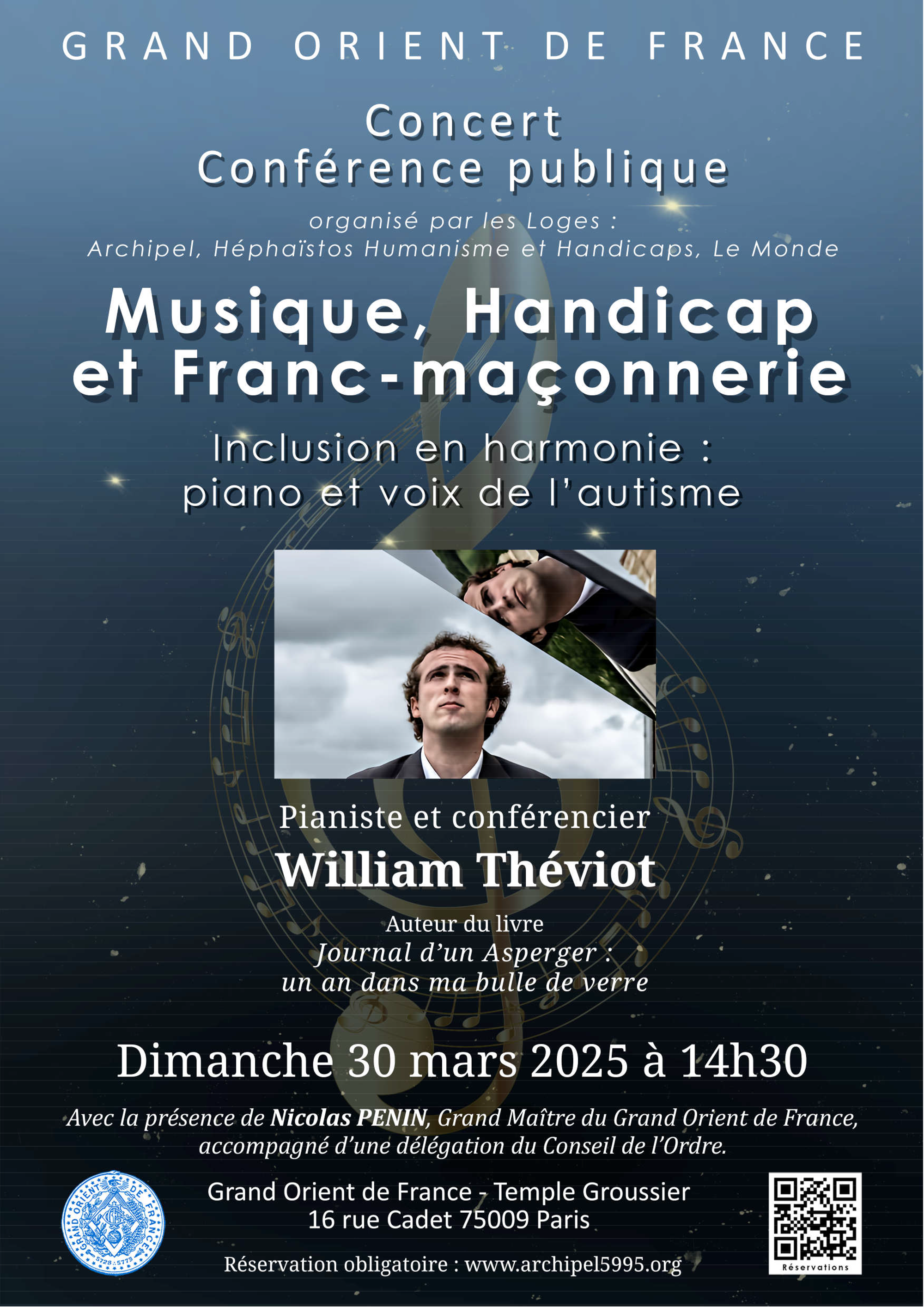 Musique, Handicap et Franc-maçonnerie