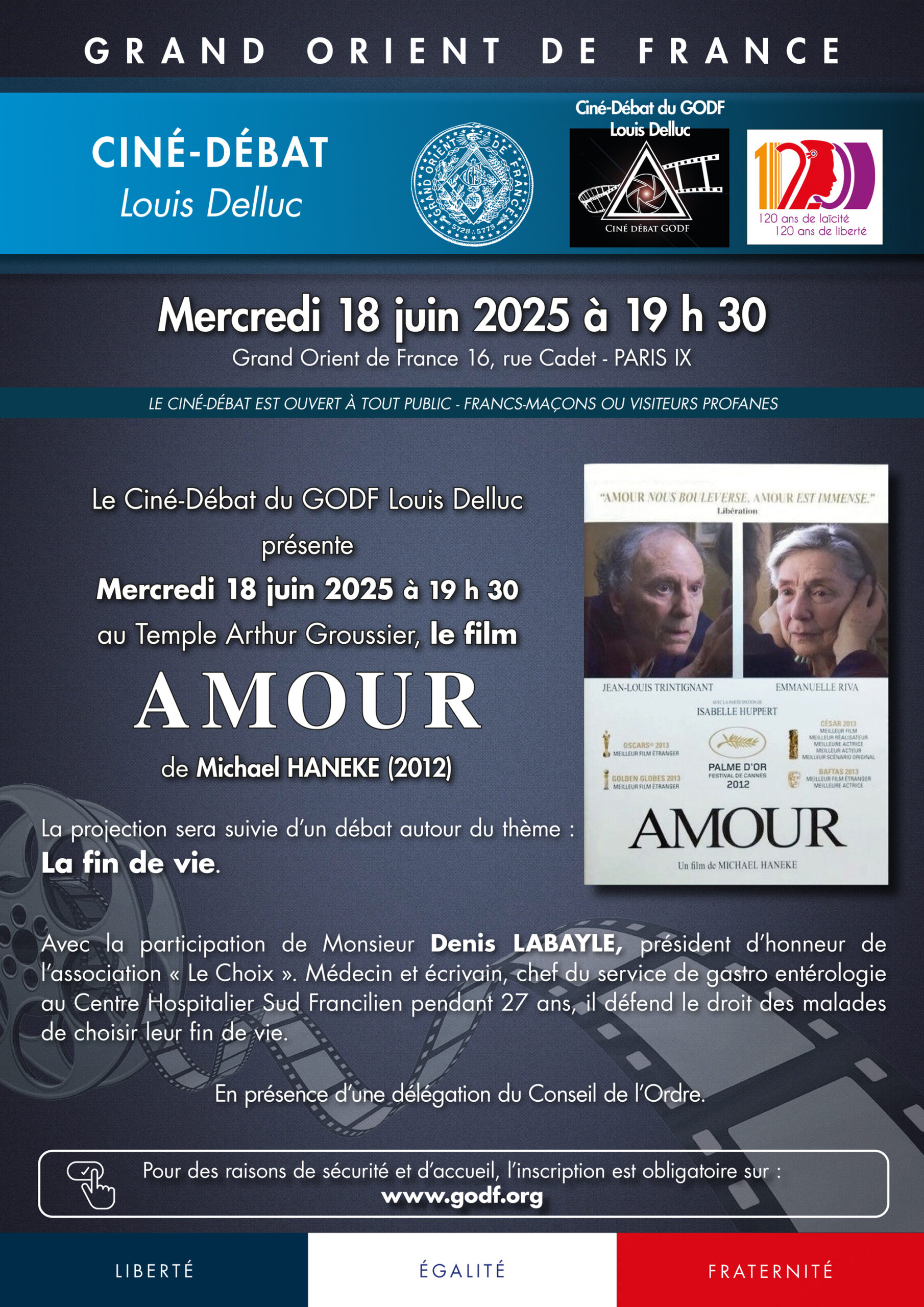 Projection du film