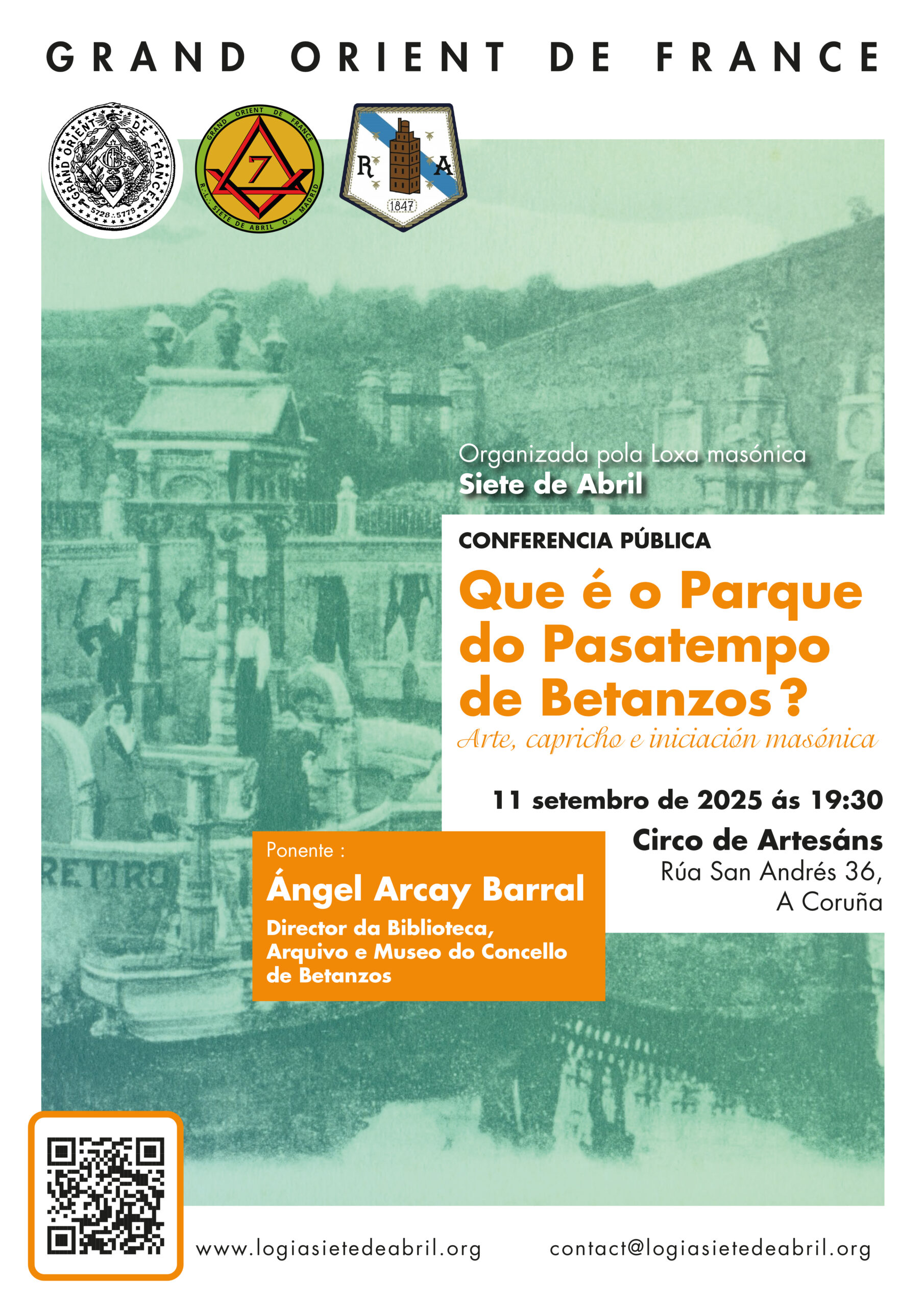 Que é o Parque do Pasatempo de Betanzos ? Arte, capricho e iniciación masónica