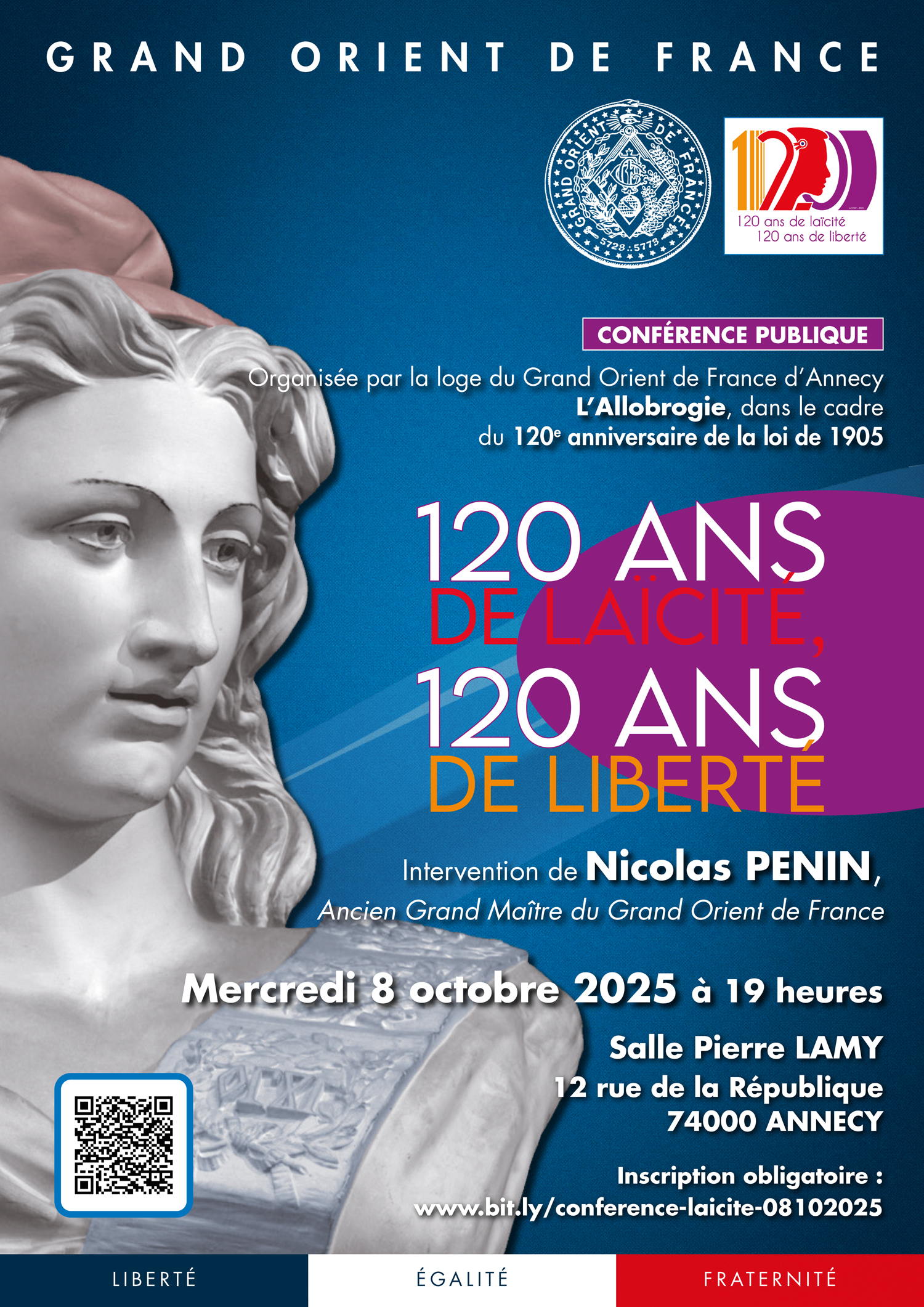 120 ans de Laïcité, 120 ans de Liberté