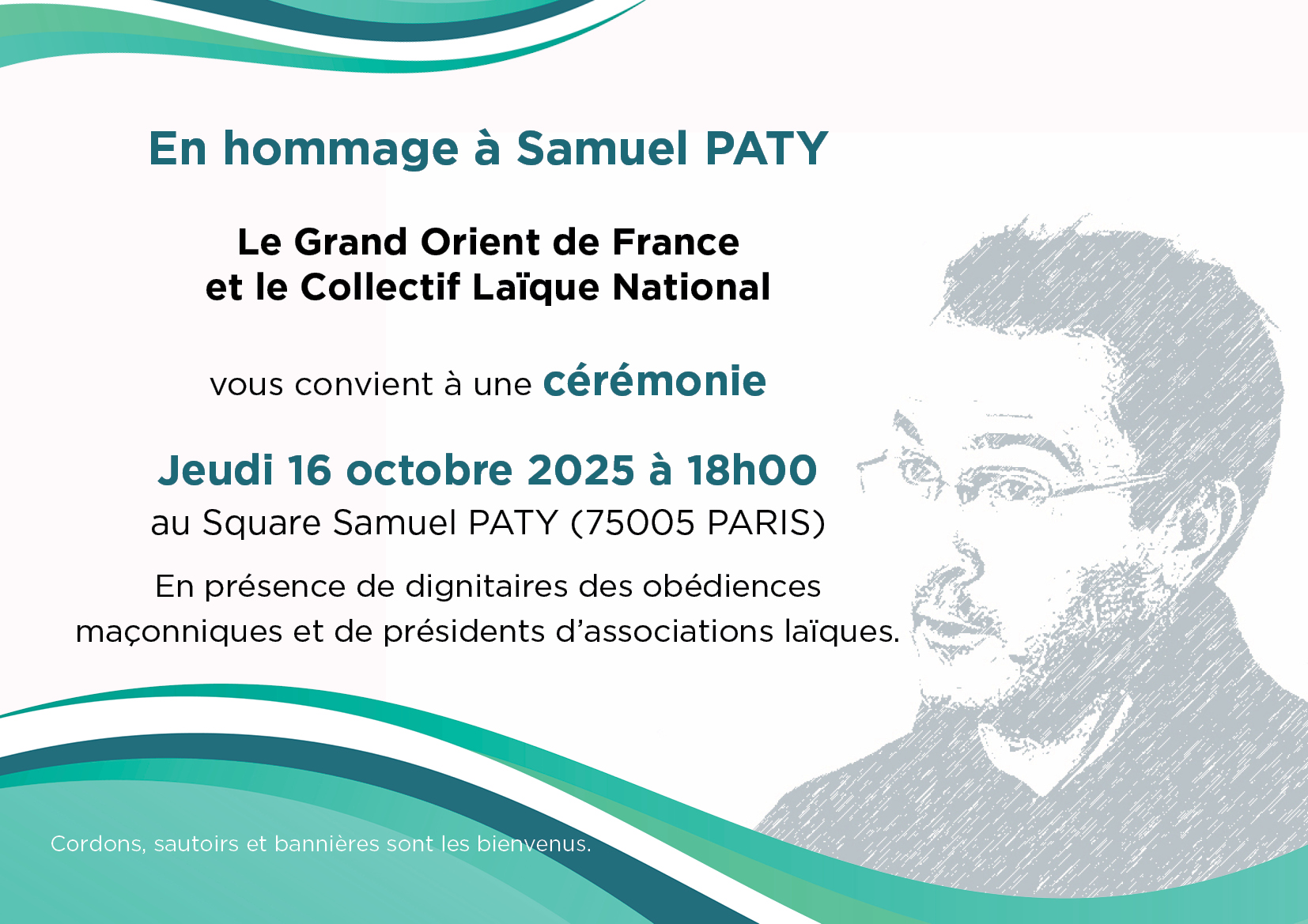 Cérémonie en hommage à Samuel PATY