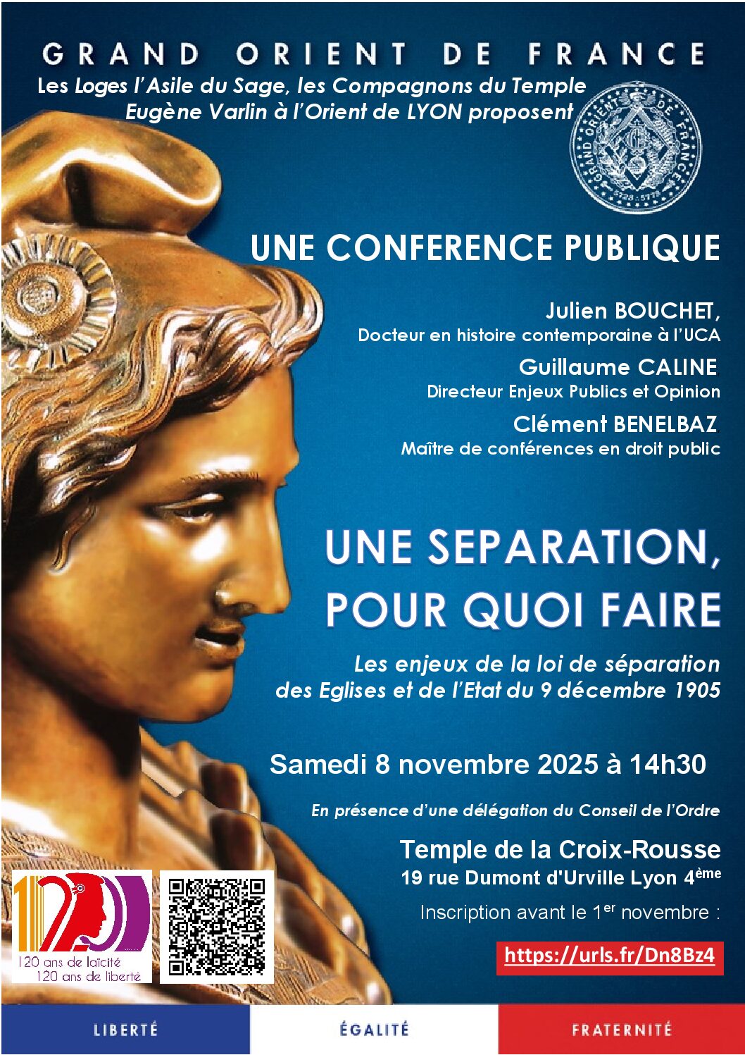 Une séparation, pour quoi faire. Les enjeux de la loi de séparation des Eglises et de l’Etat du 9 décembre 1905