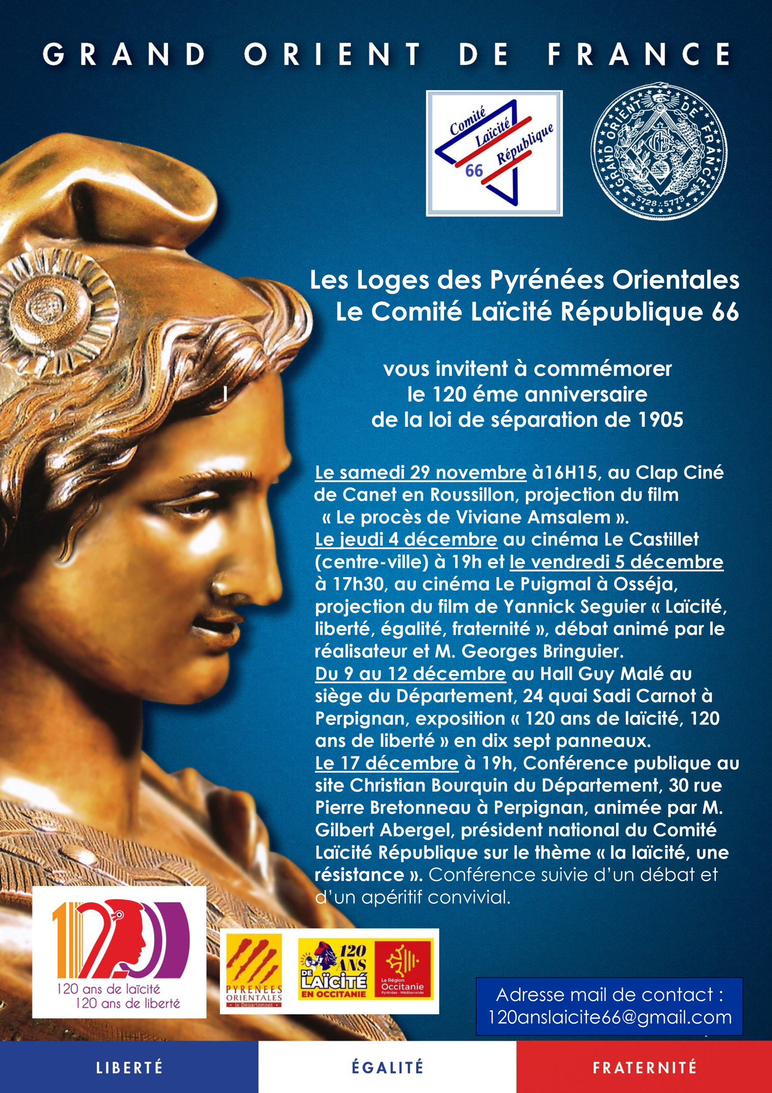 120e anniversaire de la Loi de 1905