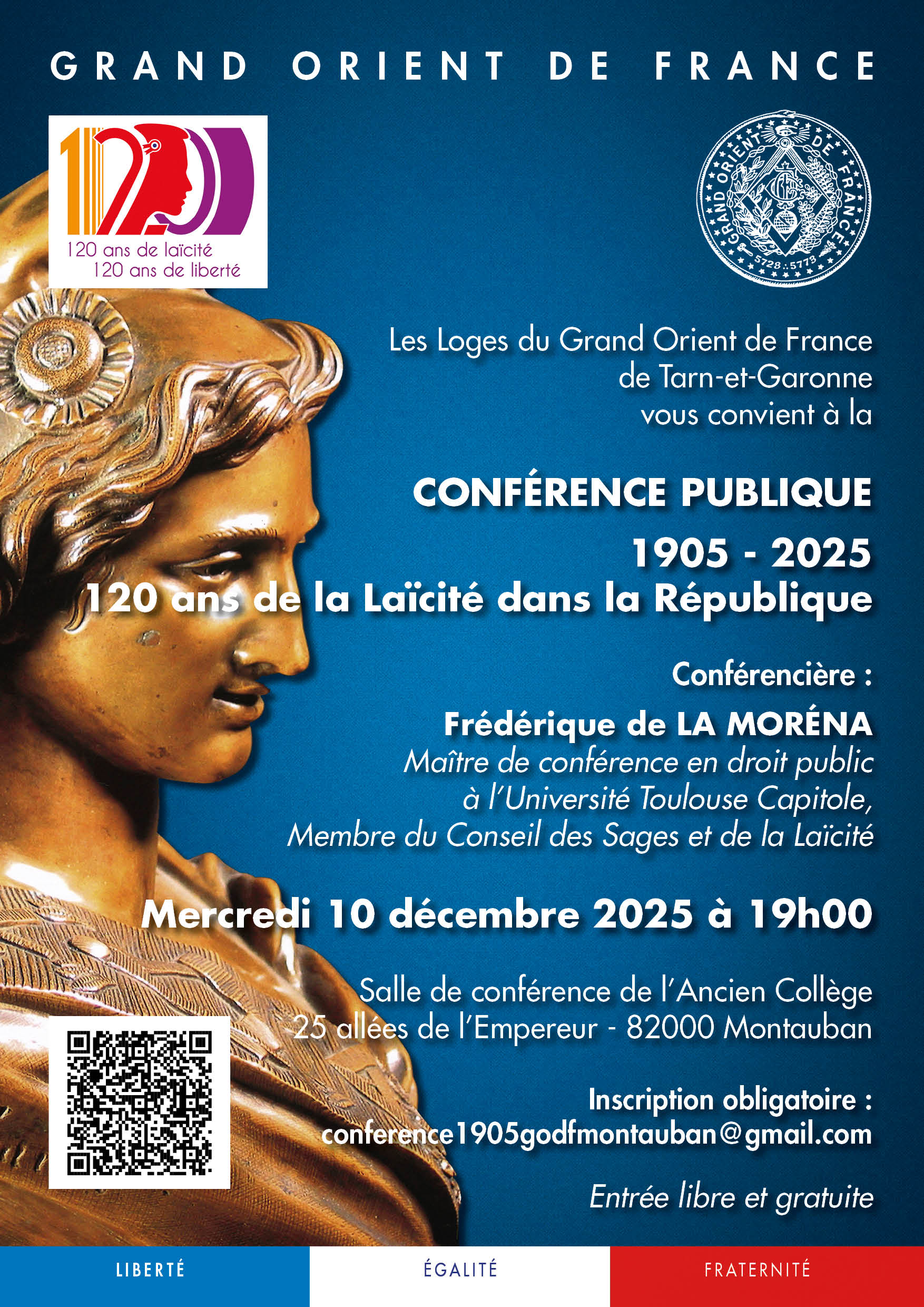 1905 - 2025 : 120 ans de la Laïcité dans la République