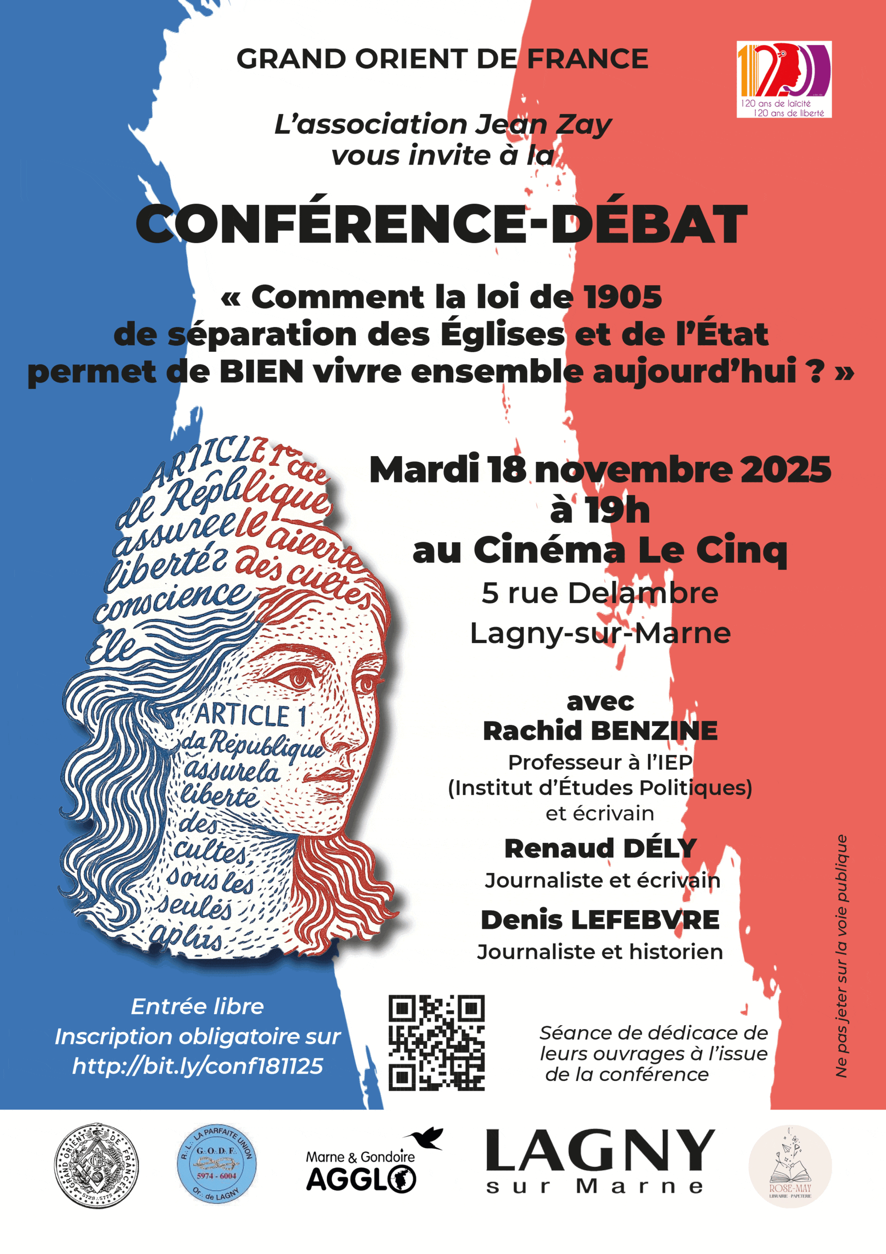 « Comment la loi de 1905 de séparation des Églises et de l’État permet de BIEN vivre ensemble aujourd’hui ? »