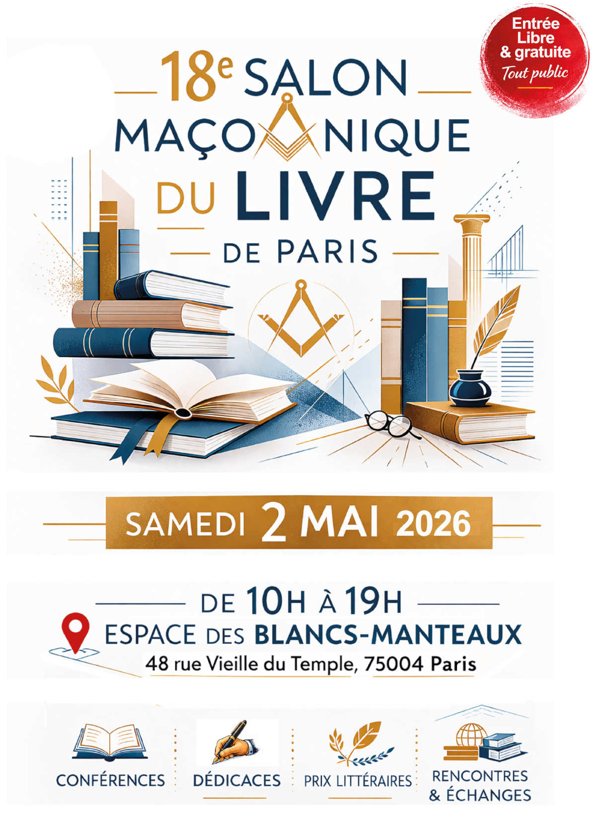 18e Salon Maçonnique du Livre de Paris